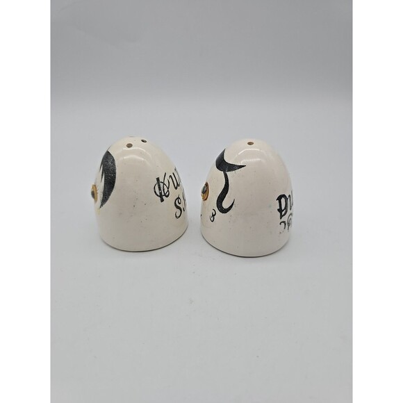 Vintage Mr & Mrs Humpty Dumpty Salt & Pepper Shakers Googly Eyes Japan - Picture 2 of 8